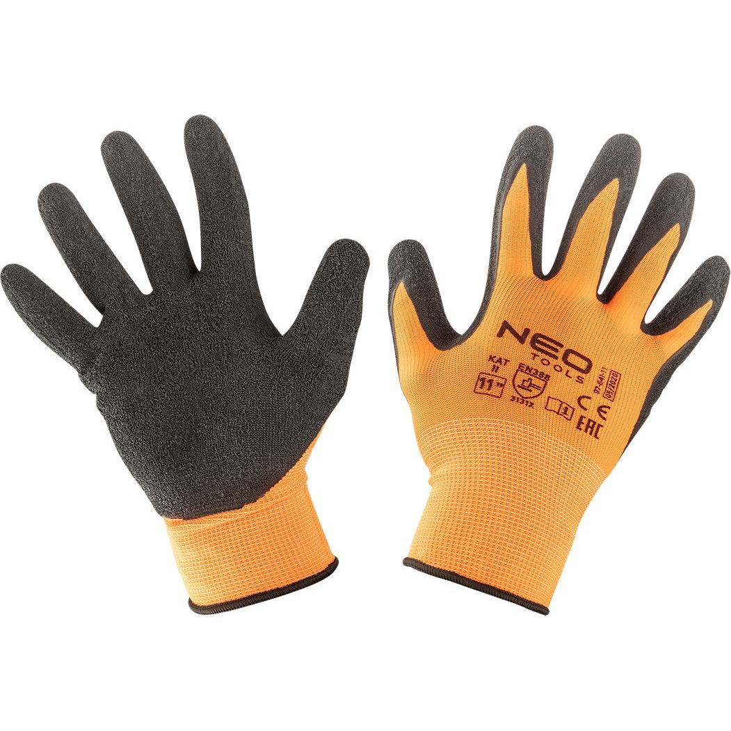 NEO 97-641-11 Munkakesztyű, Latex Bevonatú Poliészter, 3131X, 11