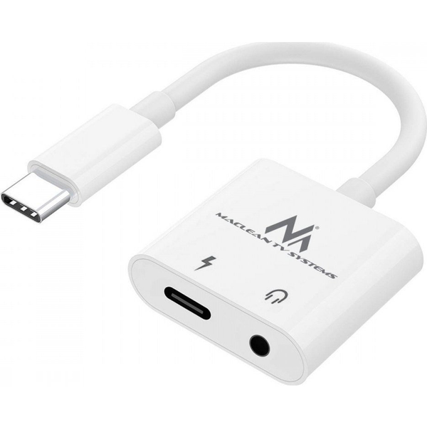Adapter USB Maclean Adapter USB type-C 3,5 mm jack PD MCTV-848