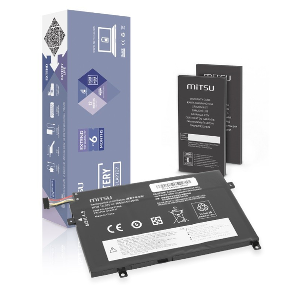 Mitsu Lenovo ThinkPad E470 / E475 Laptop akkumulátor 40 Wh