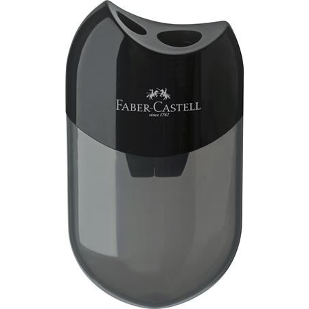 Faber-Castell kétlyukú, tartályos hegyező fekete (183500) (fc183500)