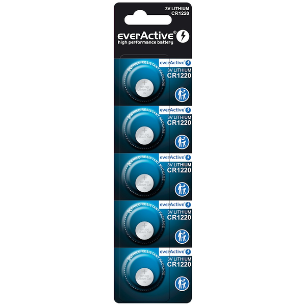 Ever Active Mini CR1220 Lítium gombelem (5db/csomag)