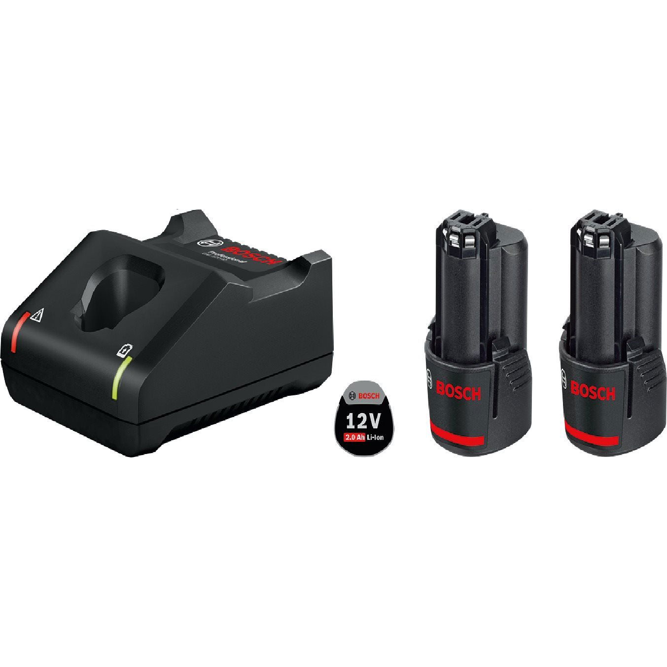 BOSCH 2× GBA 12V 2.0Ah + GAL 12V-40 (1.600.A01.9R8)