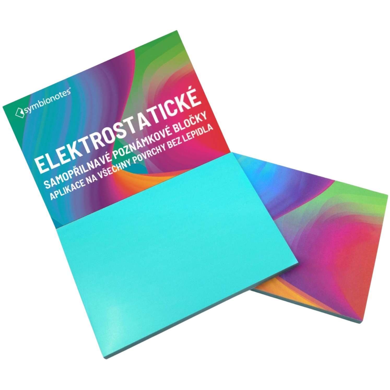 SYMBIO Symbionotes - 190 x 100mm, elektrosztatikus, türkiz, 100db (5907618170352)