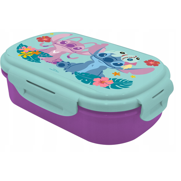 Disney Lilo és Stitch, A csillagkutya Island szendvicsdoboz + evőeszköz szett