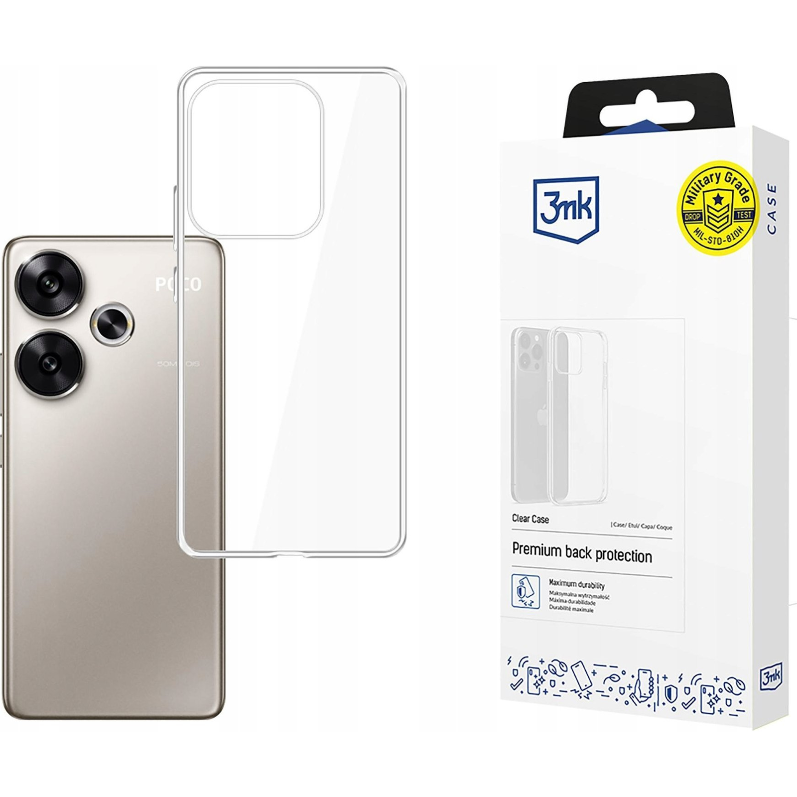 3mk Átlátszó Telefontok Poco F6 (5903108602938)