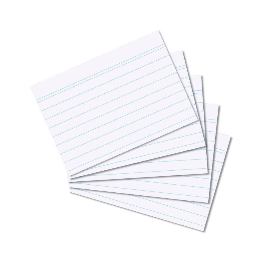 Herlitz Karteikarte A8 100 Stück weiß eingeschweißt (10621464) (10621464)