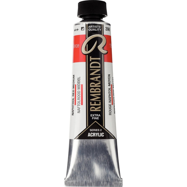 Artequipment Rembrandt Acrylic Colour Tube Naphthol Red Medium 396