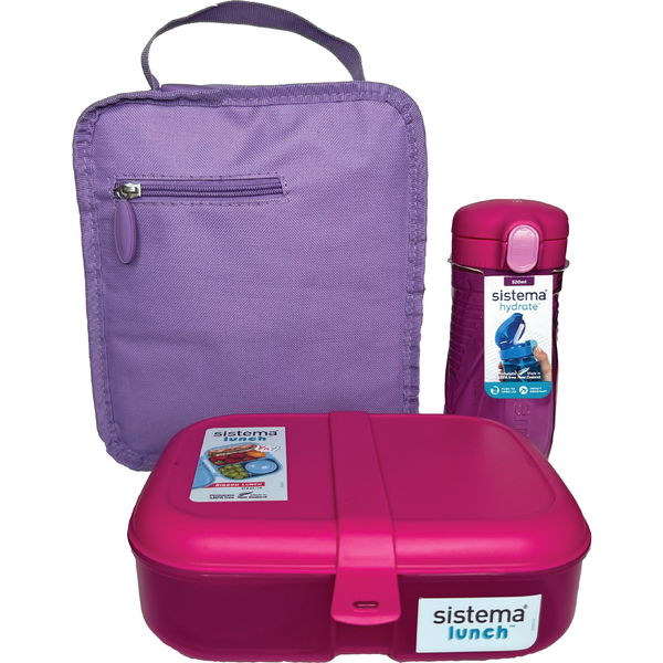 Sistema Sistema LunchTime 3 Pack - Pink/Purple