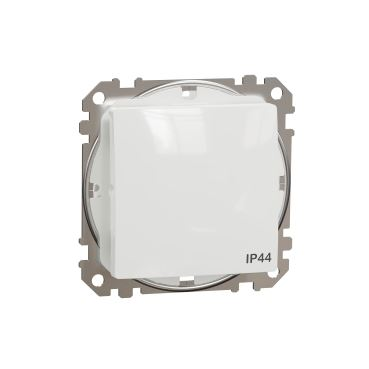 Schneider Sedna Design Simple Switch, защита от влага Ip44, бял