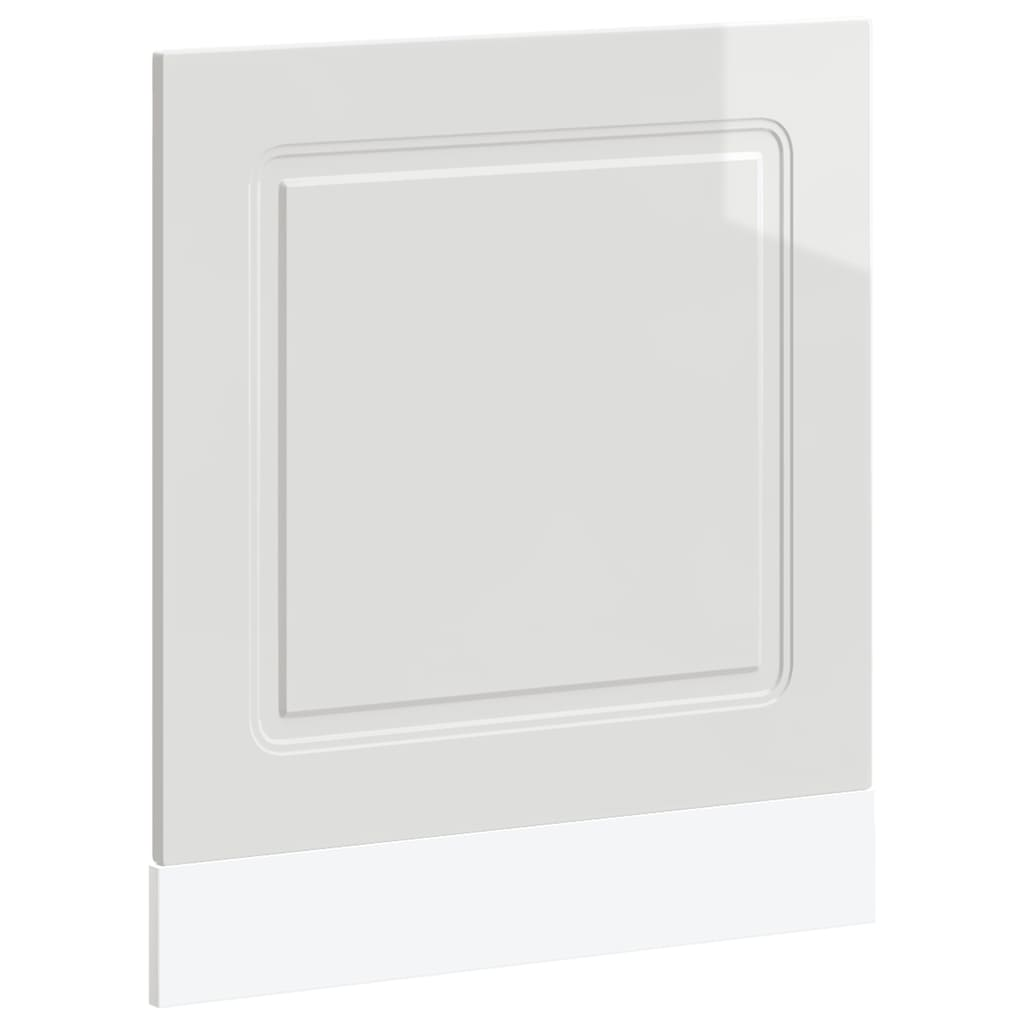 mosogatógép panel Kalmar magasfényű fehér 60x1,5x67 cm gépi fa (853659)