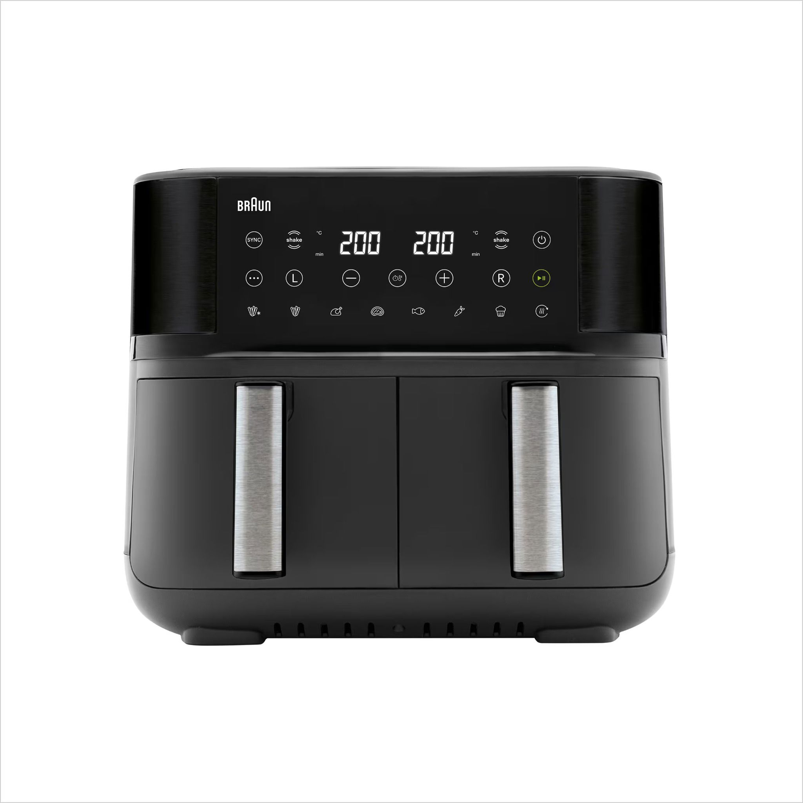 Braun TD 3030I BK Dvojitý 8 L Samostatný 2850 W Teplovzdušná fritéza Čierna