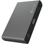 ICY BOX IB-HUB801-TB4 Thunderbolt 4 40000 Mbit/s Antracit, Fekete