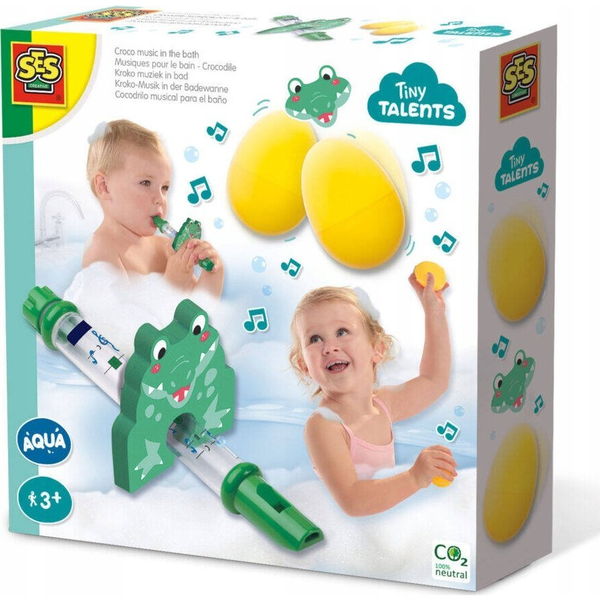 SES Creative Tiny Talents 13059 игра, играчка и стикер за баня Играчка за вана Зелен, Жълт