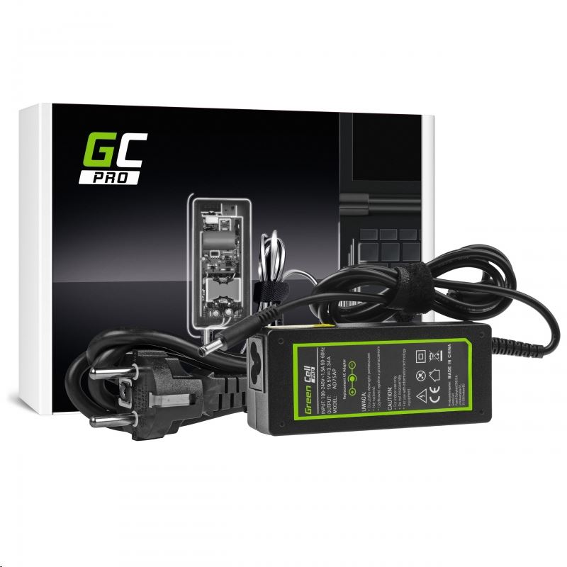 Green Cell PRO notebook töltő Dell 19.5V | 3.34A | 65W | 4.5-3.0mm (AD75AP) (AD75AP)