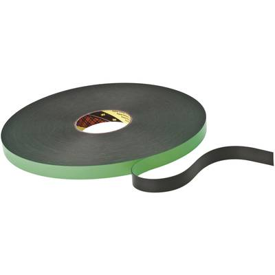 Kétoldalas ragasztószalag puha habosított szivaccsal (H x Sz) 66 m x 19 mm fekete 9508B 3M, tartalom: 1 tekercs (KT777306327)