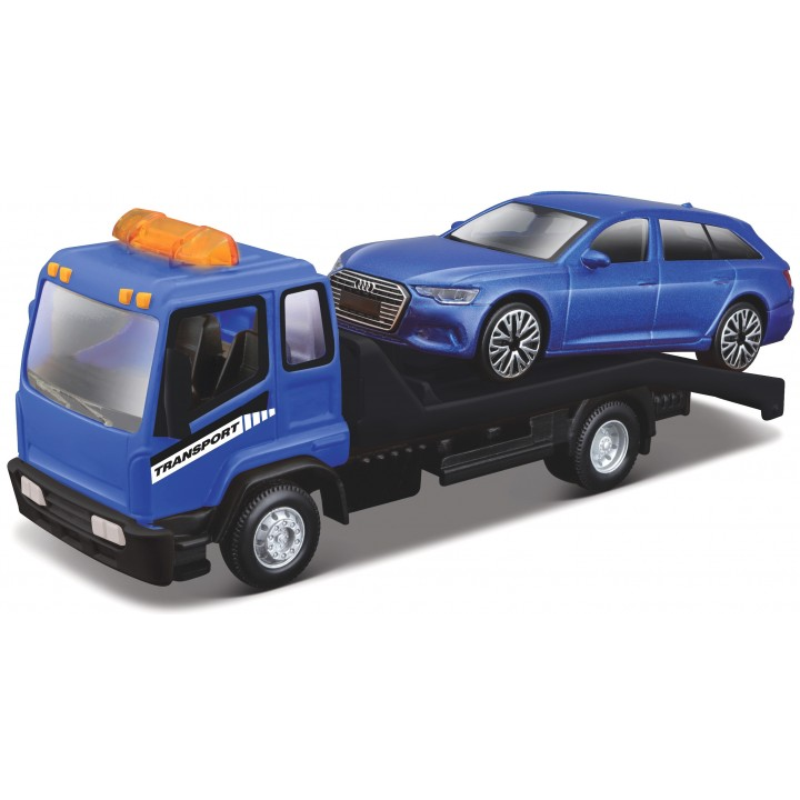 Bburago Vontató + Audi A6 Avant fém modell (1:43) (31418)