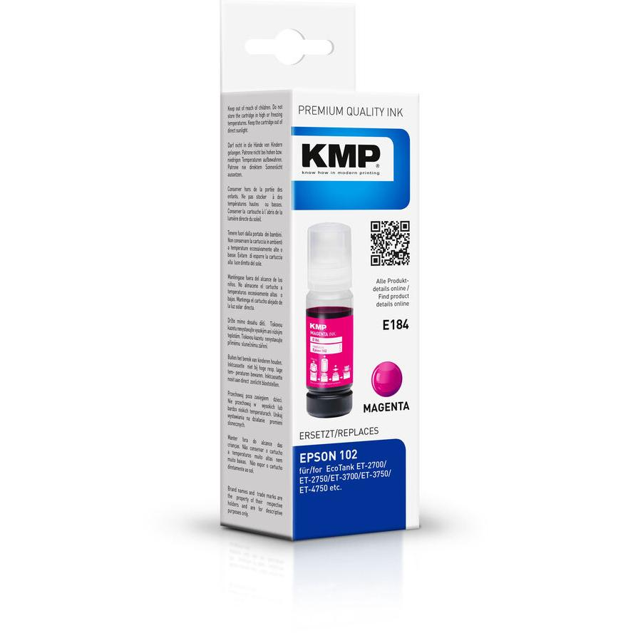 KMP Tinte EcoTank T03R3 6000 S. magenta remanufactured (1642,0006) (1642,0006)