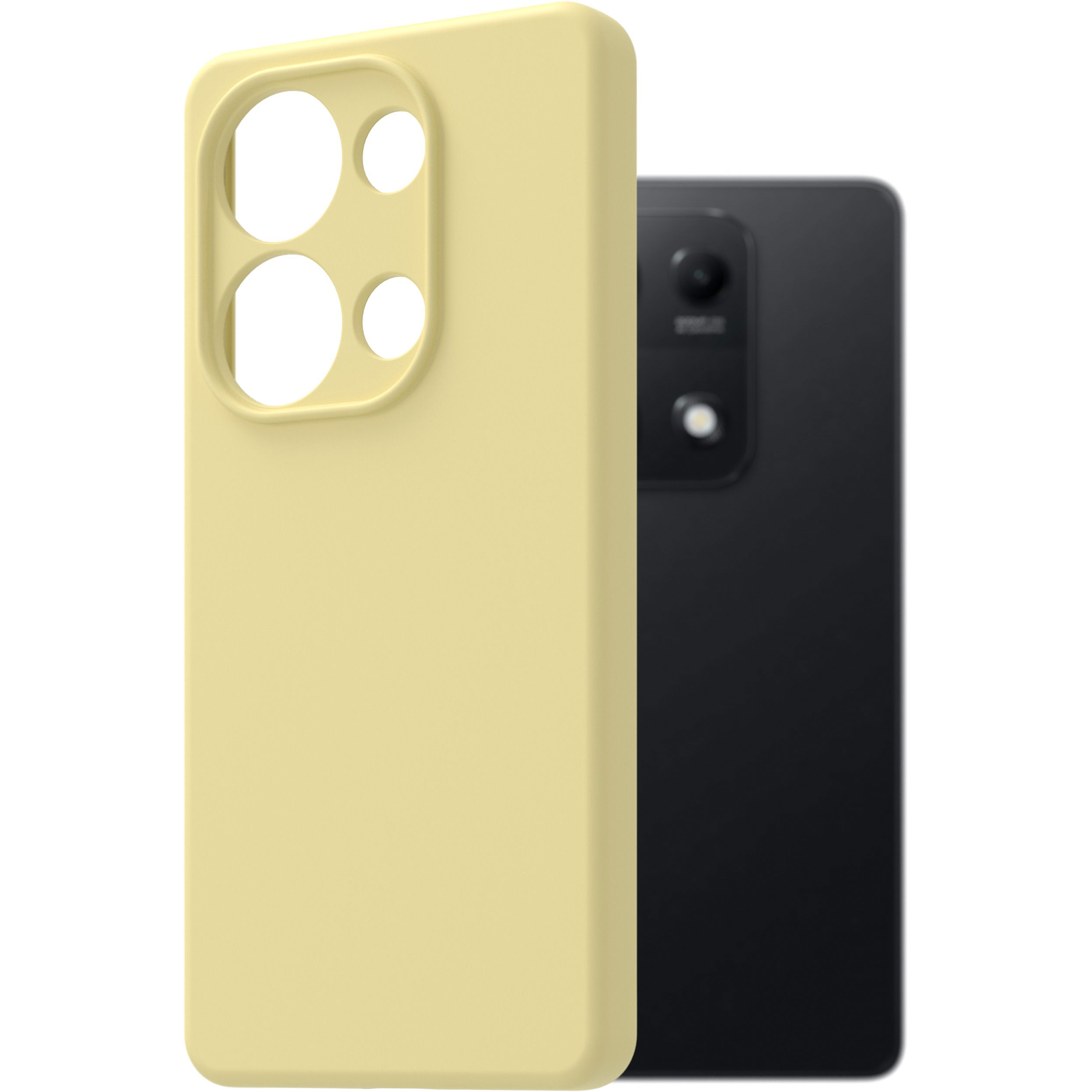 AlzaGuard Premium Xiaomi Redmi Note 14S sárga szilikon tok (AGD-PCS483I)