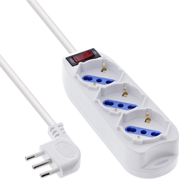 InLine 16431Z prolunghe e multiple 1,5 m 3 presa(e) AC Interno Bianco