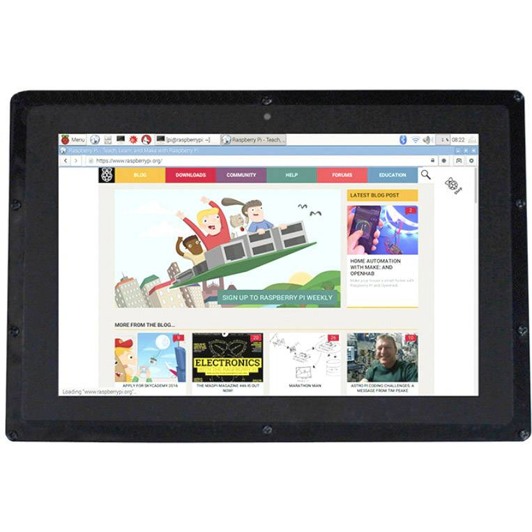 Raspberry 10.1" LCD Display V2 IPS Érintőképernyős Monitor (RB-LCD-10)