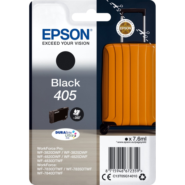 Jedno balení Černá 405 DURABrite Ultra Epson černá