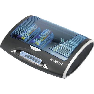 VOLTCRAFT P-600 NiMH Mikro (AAA), Ceruza (AA), Baby (C), Góliát (D), 9 V-os Hengeres akku töltő (VC-10904665)