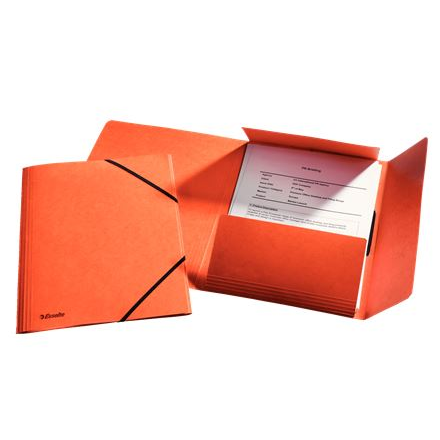 Esselte Rainbow 3-pólyás gumis mappa narancssárga (26594) (esselte26594)