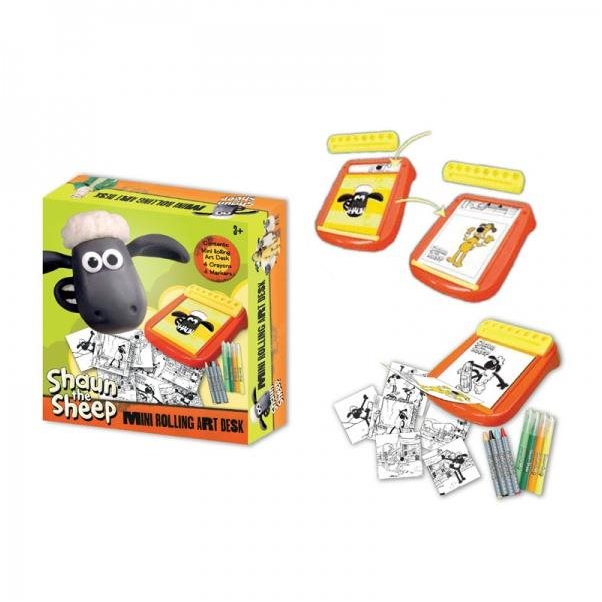 Shaun the Sheep - Lapozós kifestőkönyv zsírkrétával Shaun a bárány (4897029960004)