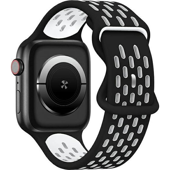 BELINE PAŠEK ZA APPLE WATCH NOVO ŠPORT SILIKON 38/40/41MM ČRNO BEL