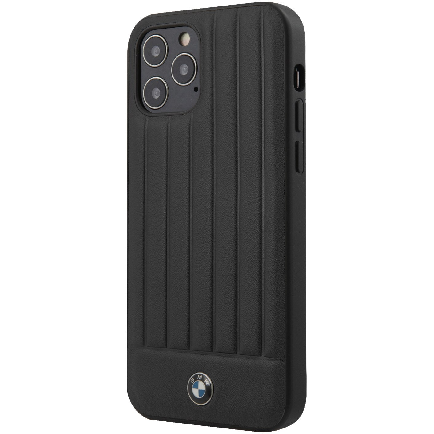 BMW Vertical Lines Apple iPhone 12/12 Pro Tok - Fekete (BMHCP12MPOCBK)