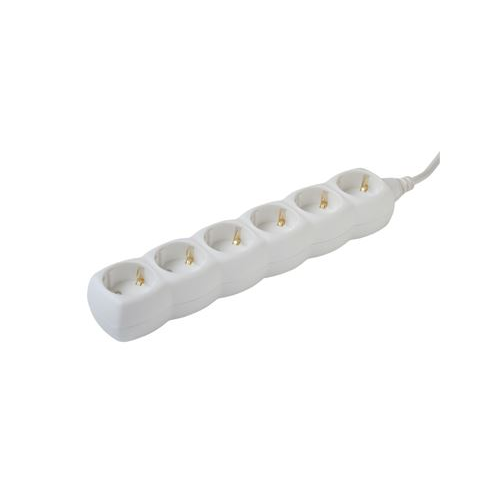 Somogyi hálózati elosztó 6 aljzat 1,5m (NV 06/WH) (NV 06/WH)