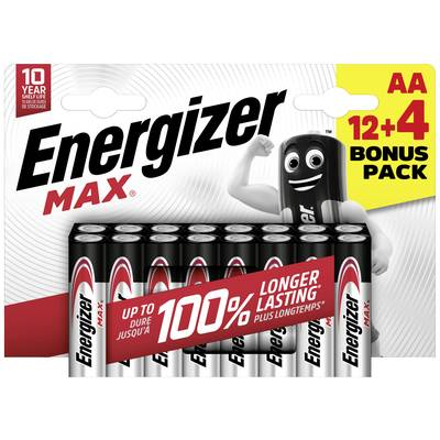 Energizer  Max Ceruzaelem Alkáli mangán 1.5 V 16 db (E303326700)