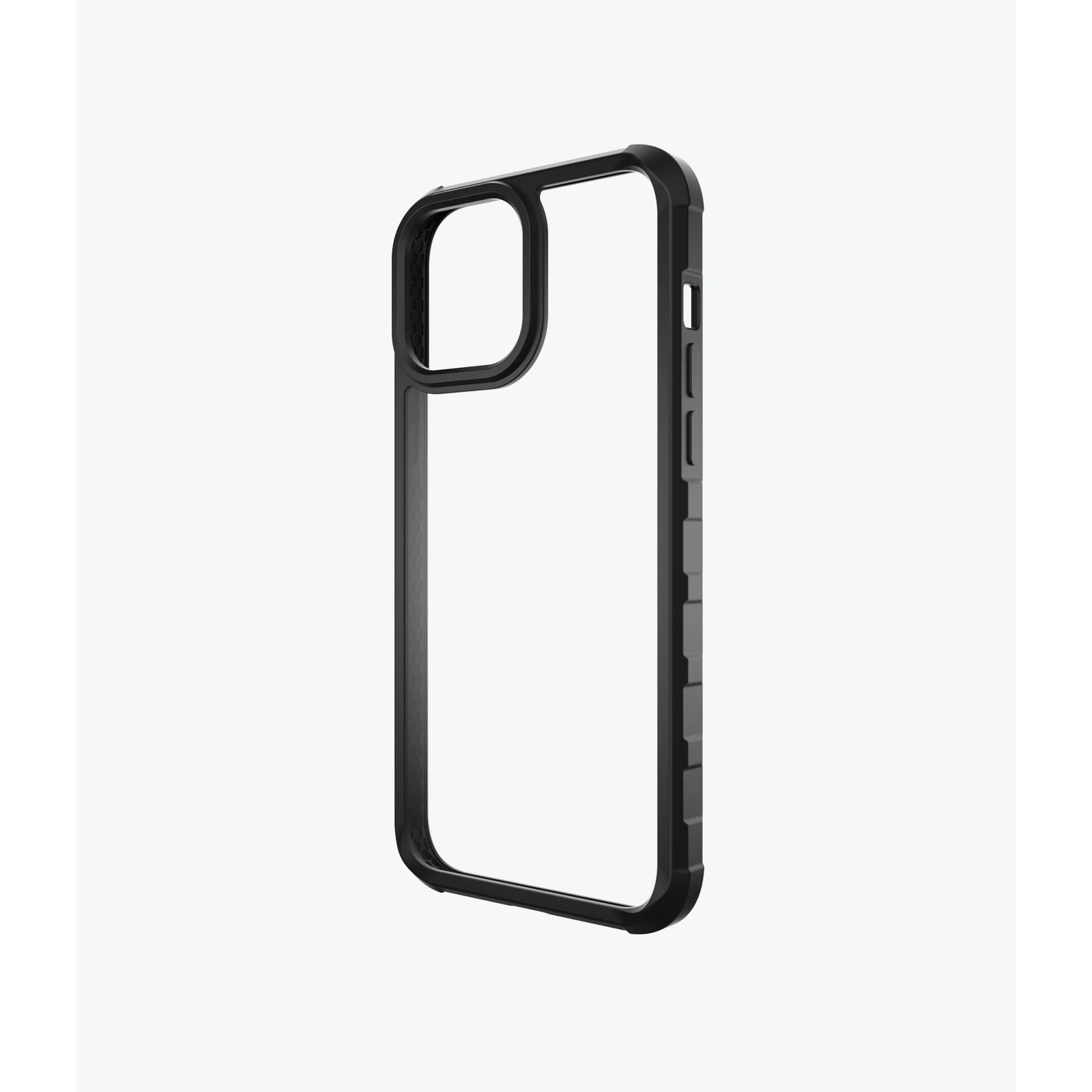 PanzerGlass SilverBullet Apple iPhone 13 Pro Max Szilikon Tok - Átlátszó/Fekete (0320)