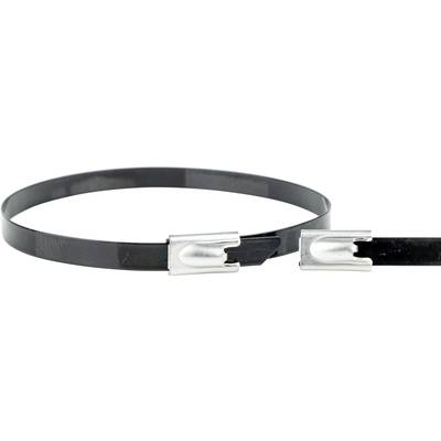 WKK ART006289 Nemesacél kábelkötöző 360 mm 4.60 mm Fekete 1 db (ART006289)