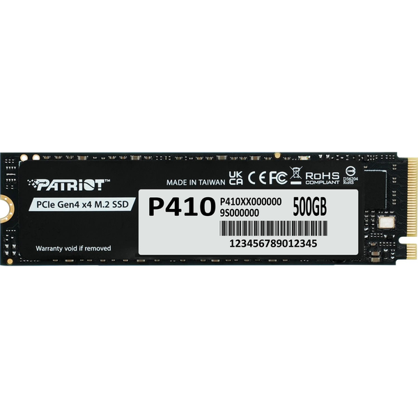 Patriot P410P500GM28H P410 SSD, 500GB, M.2 2280, PCIe Gen4 x4