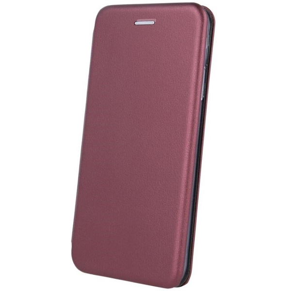 LG K52 / K62, Странично отварящ се калъф, стойка, Forcell Elegance, бордо (97519)
