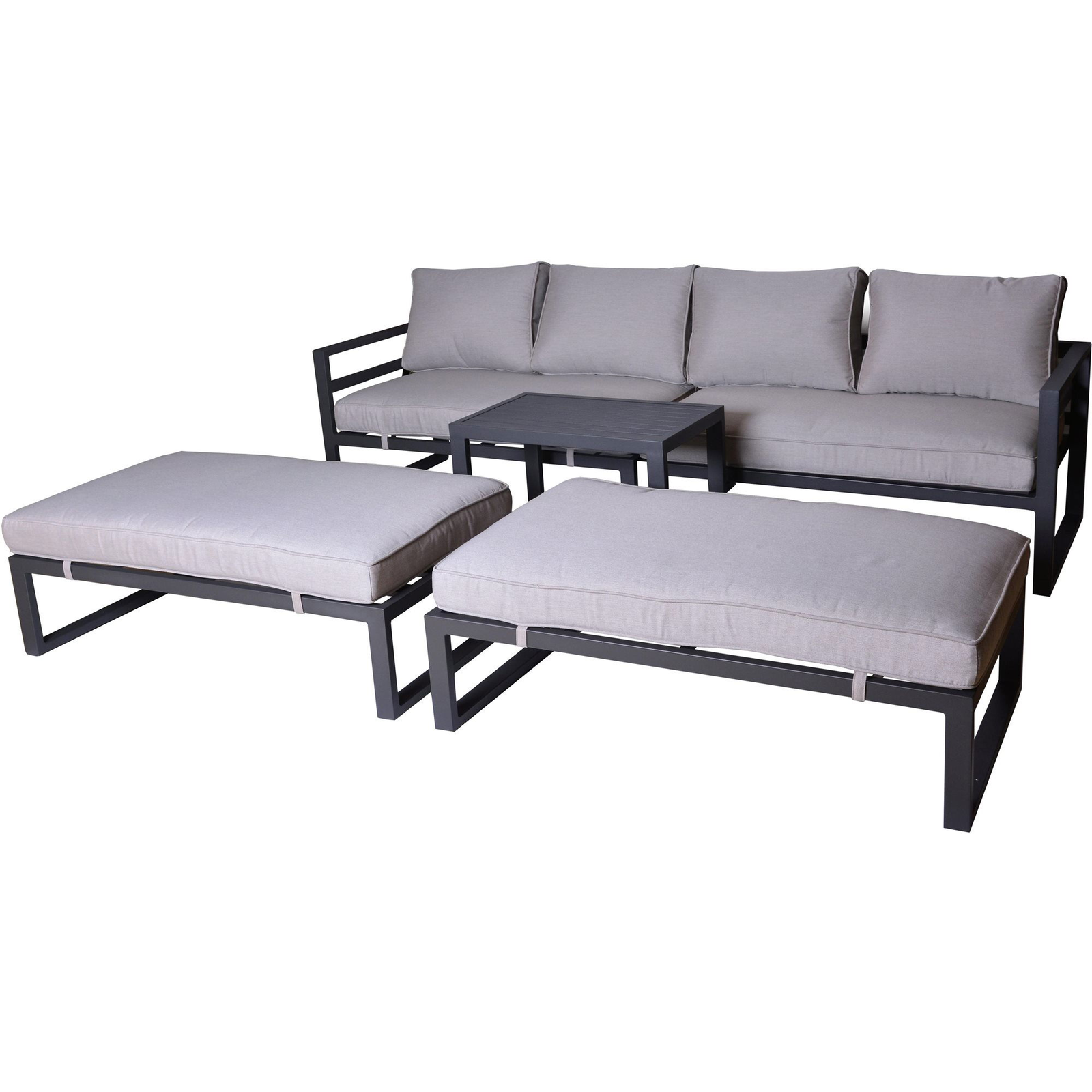 ROJAPLAST Portland kerti bútor szett, párnákkal együtt (1105)