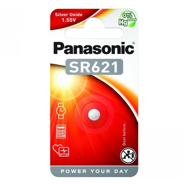 Panasonic SR-621EL/1B ezüst-oxid óraelem (1 db / bliszter) (SR-621EL/1B)