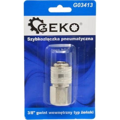  Geko SZYBKOZŁĄCZKA PNEUMATYCZNA TYP ŻEŃSKI 3/8" GWINT WEWNĘTRZNY (BLISTER) (10/100) G03413 GEKO