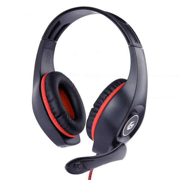 Gembird GHS-05-R геймърски слушалки, черно-червени