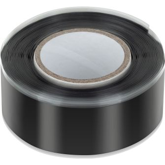 Vulkaniziran izolirnii trak REBEL 0,8 mm x 19 mm x 2,5 m, črne barve