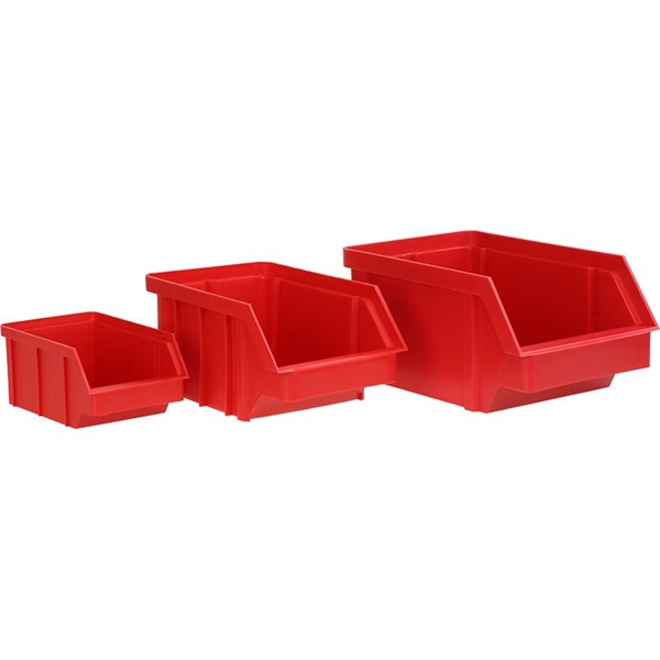 Stalflex BIN-M-R piros színű közepes méretű tárolódoboz (BIN-M-R)