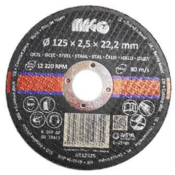 MAGG Fém vágókorong 125x2,5x22,2mm (RK12525)