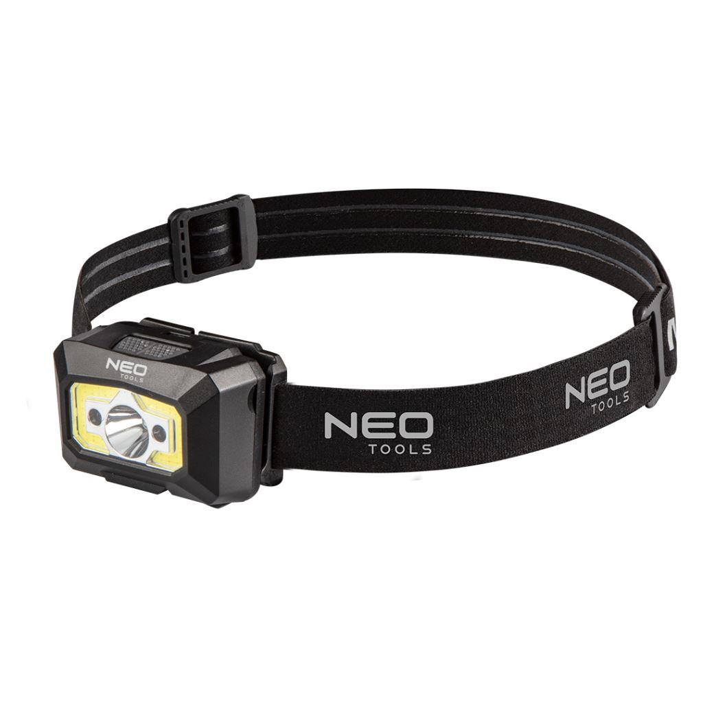 Neo Tools 99-073 Fejlámpa tölthető USB 250lm COB LED + mozgásérzékelő (99-073)