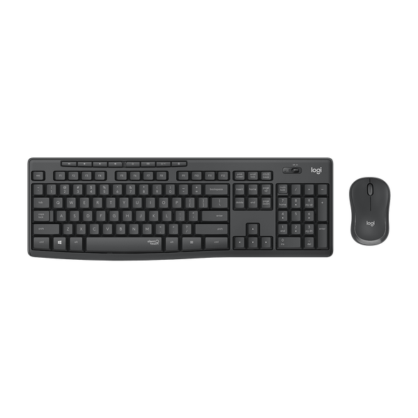 Logitech MK295 Silent Wireless Combo teclado Rato incluído Escritório RF Wireless Português Grafite