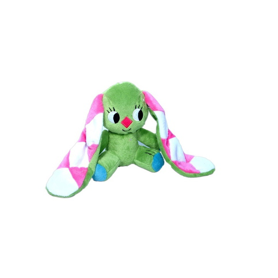 Négy International Kockásfülű nyúl plüss figura - 15 cm (113)