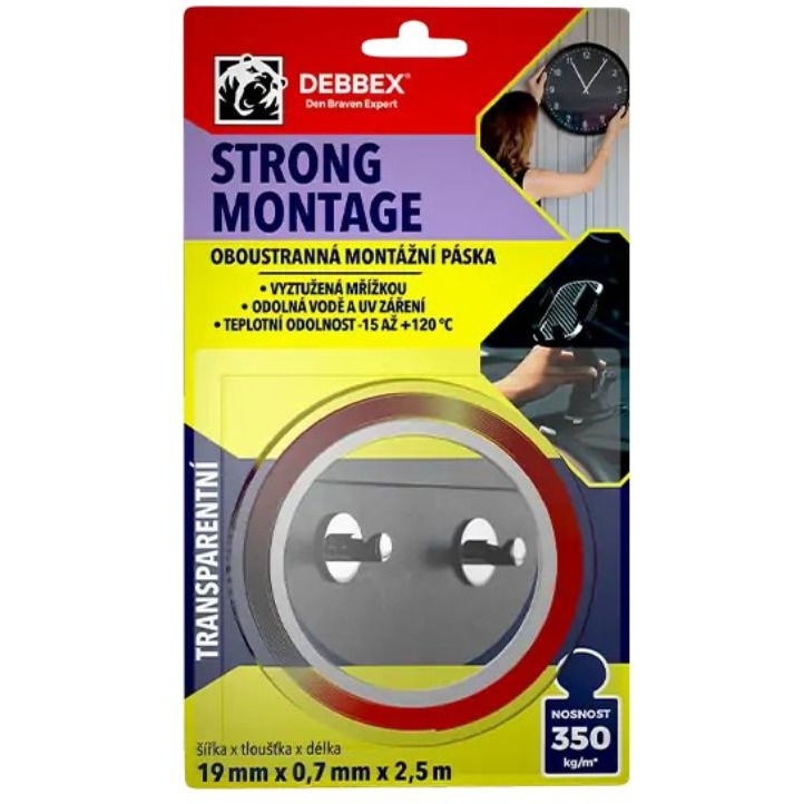 Den Braven STRONG MONTAGE, 19×0,7 mm × 2,5 m (B8240BD)