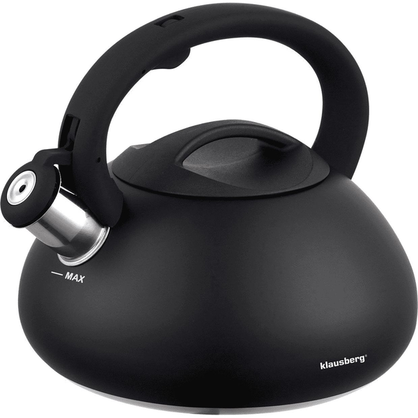 Ceainic cu fluier Klausberg 2,7 L negru KB-7369