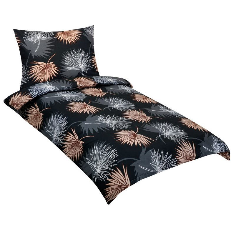 BELLATEX ágynemű, pamut 90 / 983, pálmalevél, 140 × 200 cm, 70 × 90 cm (13142)