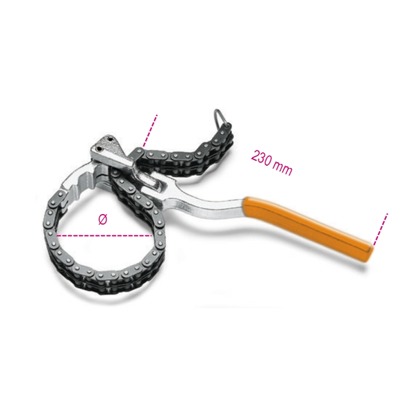 Llave Inglesa Con Cadena Doble 1488l Beta Tools